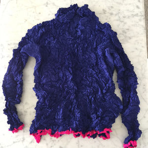 Issey Miyake Vintage Violet Pleated Shirt